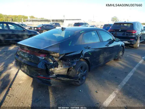2022 Hyundai Elantra Sel VIN KMHLS4AG0NU307660 фото 5