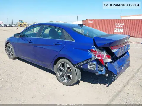2022 Hyundai Elantra Limited VIN KMHLP4AG9NU353604 фото 4