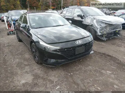 5NPLM4AG3NH073331 — 2022 Hyundai Elantra, фото 2 с аукциона IAAI, Задняя часть
