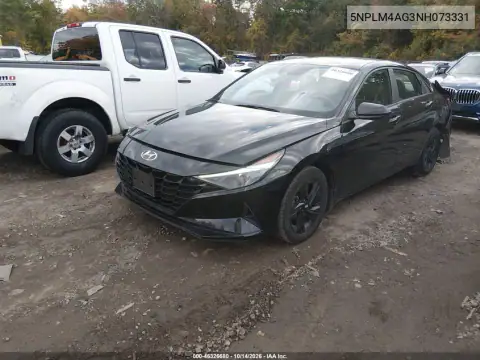 5NPLM4AG3NH073331 — 2022 Hyundai Elantra, фото 3 с аукциона IAAI, Задняя часть