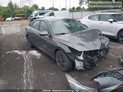 KMHLM4AGXPU508785 — 2023 Hyundai Elantra, Передняя часть, фото до ремонта