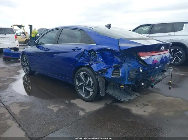 KMHLN4AJ2PU077674 — 2023 Hyundai Elantra, фото 3 с аукциона IAAI, Задняя часть слева