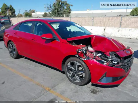 KMHLN4AJXPU042459 — 2023 Hyundai Elantra, Передняя часть, фото до ремонта