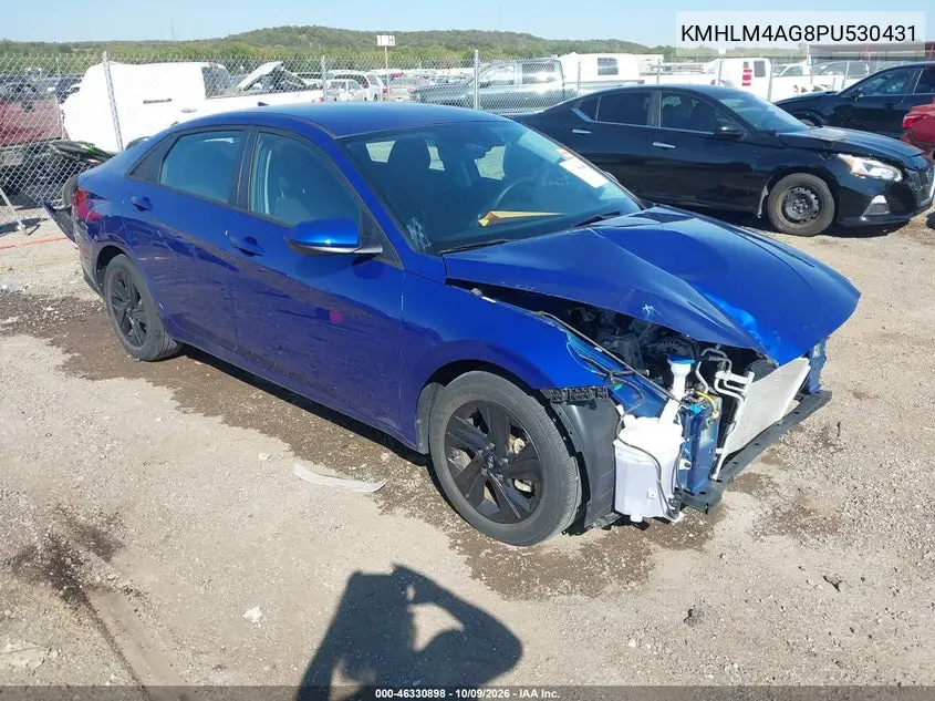 2023 Hyundai Elantra Sel VIN KMHLM4AG8PU530431 фото 2