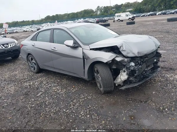 KMHLS4DG9RU813456 — 2024 Hyundai Elantra, Передняя часть (Front End), фото до ремонта