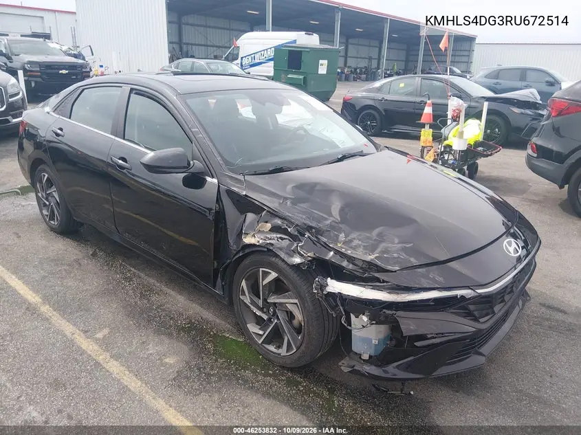 2024 Hyundai Elantra Sel VIN KMHLS4DG3RU672514 фото 2