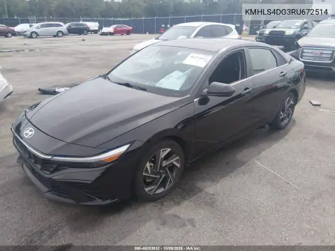 2024 Hyundai Elantra Sel VIN KMHLS4DG3RU672514 фото 3