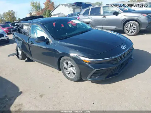 KMHLL4DG8RU710980 — 2024 Hyundai Elantra, Сзади, фото до ремонта