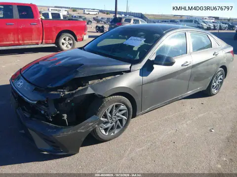 KMHLM4DG3RU676797 — 2024 Hyundai Elantra, фото 3 с аукциона IAAI, Передняя часть
