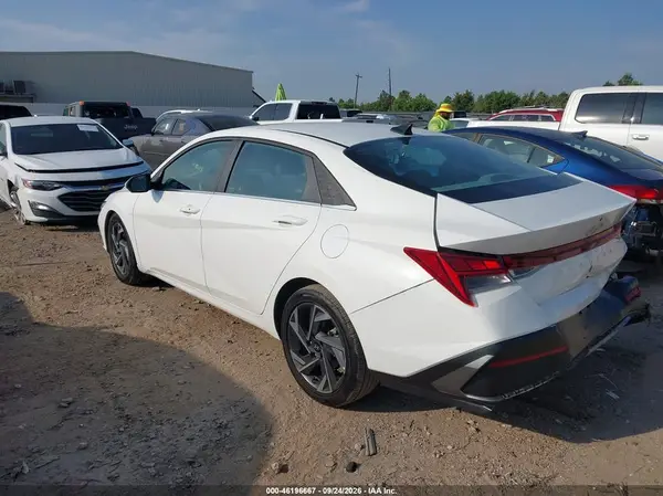 KMHLS4DG8SU018629 — 2025 Hyundai Elantra, фото 3 с аукциона IAAI 01.10.2026, Задняя часть справа