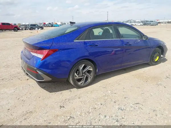 KMHLS4DG9SU924756 — 2025 Hyundai Elantra, фото 4 с аукциона IAAI 29.09.2026, Ходовая часть