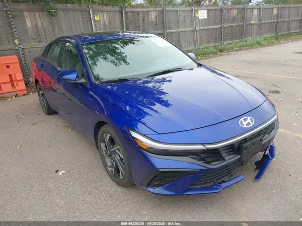 KMHLS4DG6SU024882 — 2025 Hyundai Elantra, Передняя часть (Front End), фото до ремонта