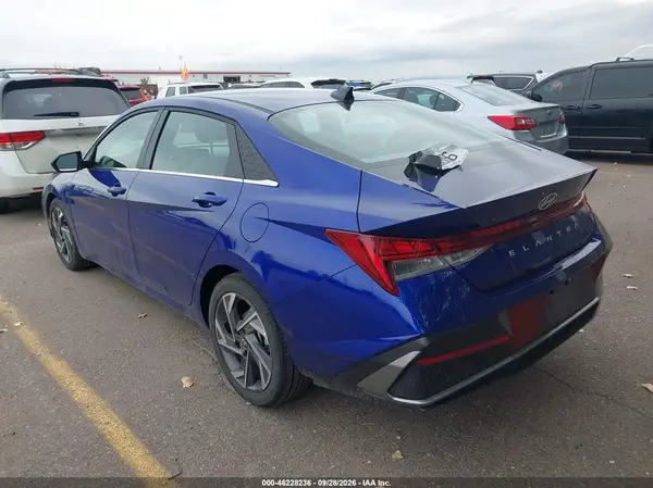 KMHLS4DG6SU024882 — 2025 Hyundai Elantra, фото 3 с аукциона IAAI 06.10.2026, Передняя часть