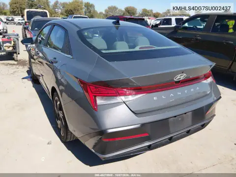 2025 Hyundai Elantra Sel Convenience VIN KMHLS4DG7SU002437 фото 3