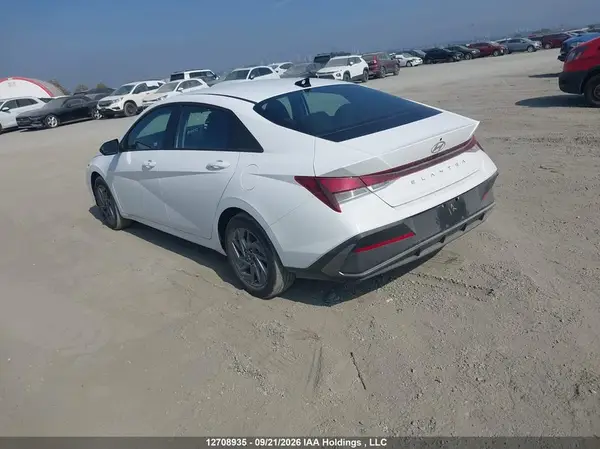 KMHLM4DG1TU259587 — 2026 Hyundai Elantra, фото 3 с аукциона IAAI 29.09.2026, Задняя часть