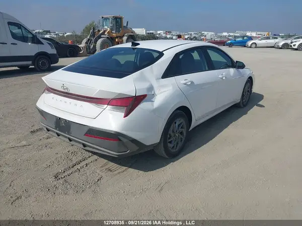 KMHLM4DG1TU259587 — 2026 Hyundai Elantra, фото 4 с аукциона IAAI 29.09.2026, Задняя часть