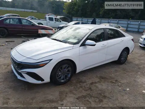 2026 Hyundai Elantra Hybrid Blue VIN KMHLM4DJ7TU191890 фото 3