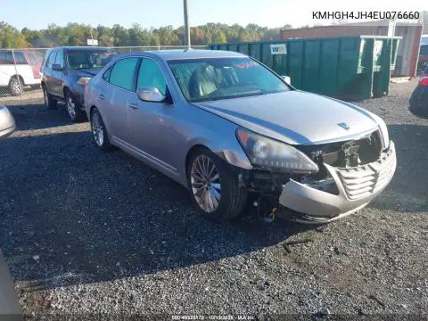 KMHGH4JH4EU076660 — 2014 Hyundai Equus, Передняя часть, фото до ремонта