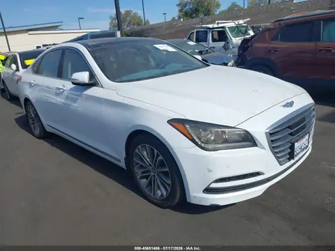 KMHGN4JE1FU025813 — 2015 Hyundai Genesis 3.8, Левый бок (Left Side), фото до ремонта