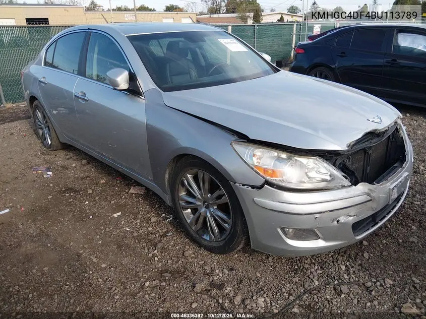 2011 Hyundai Genesis 4.6 VIN KMHGC4DF4BU113789 фото 2