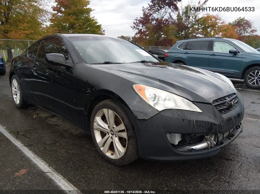 KMHHT6KD6BU064533 — 2011 Hyundai Genesis, фото 2 с аукциона IAAI, Передняя и задняя части