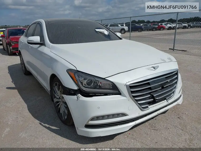 KMHGN4JF6FU091766 — 2015 Hyundai Genesis, фото 2 с аукциона IAAI, Передняя часть