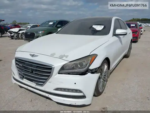 KMHGN4JF6FU091766 — 2015 Hyundai Genesis, фото 3 с аукциона IAAI, Передняя часть