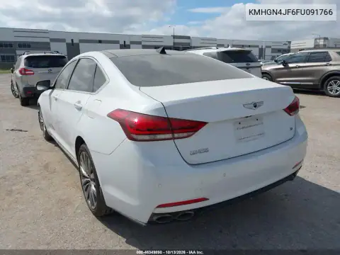 KMHGN4JF6FU091766 — 2015 Hyundai Genesis, фото 4 с аукциона IAAI, Передняя часть