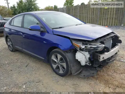 KMHC75LH6KU036029 — 2019 Hyundai Ioniq, Правая сторона, фото до ремонта