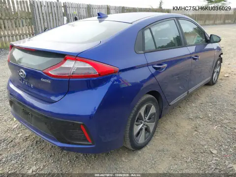 2019 Hyundai Ioniq Electric VIN KMHC75LH6KU036029 фото 4