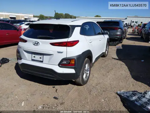 2020 Hyundai Kona Se VIN KM8K12AA1LU543570 фото 5