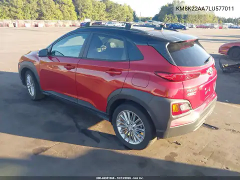 KM8K22AA7LU577011 — 2020 Hyundai Kona, фото 4 с аукциона IAAI, Передняя часть справа