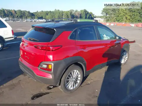 KM8K22AA7LU577011 — 2020 Hyundai Kona, фото 5 с аукциона IAAI, Передняя часть справа