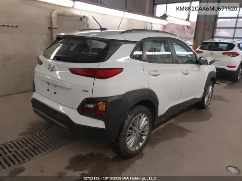 KM8K2CAA6MU671520 — 2021 Hyundai Kona, фото 4 с аукциона IAAI 20.10.2026, Передняя часть