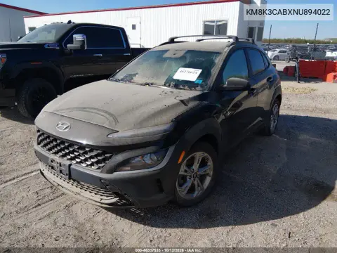 2022 Hyundai Kona Sel VIN KM8K3CABXNU894022 фото 2