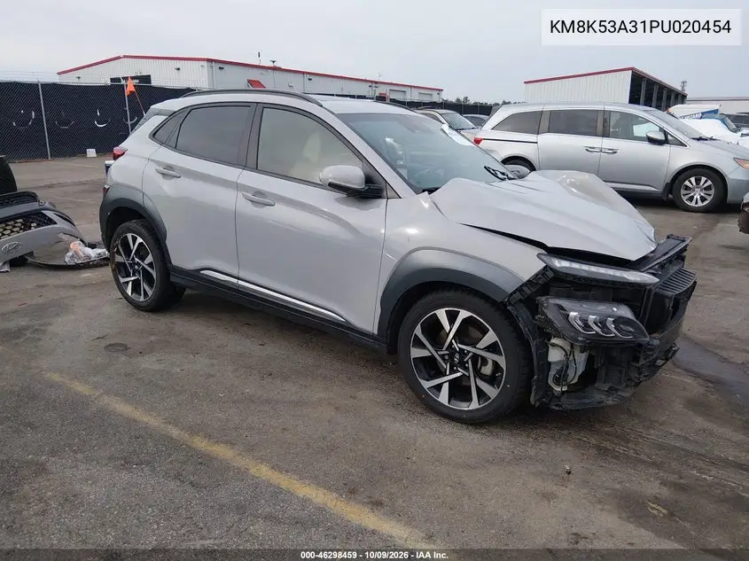 2023 Hyundai Kona Limited VIN KM8K53A31PU020454 фото 1