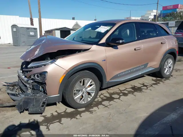 KM8J74A63MU017167 — 2021 Hyundai Nexo Blue, фото 2 с аукциона IAAI 30.09.2026, Передняя часть