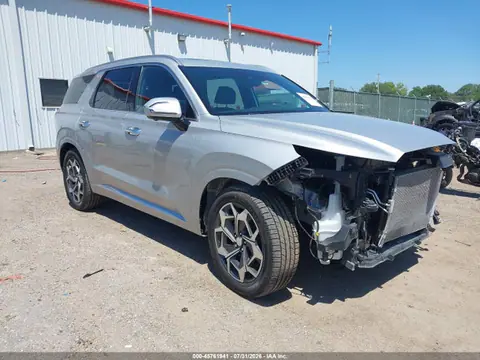 KM8R7DHE8MU287267 — 2021 Hyundai Palisade Calligraphy, Передняя часть (Front End), фото до ремонта