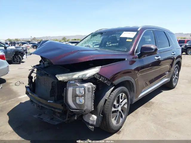 KM8R2DHE6LU027589 — 2020 Hyundai Palisade SEL, фото 2 с аукциона IAAI 13.10.2026, Передняя часть справа
