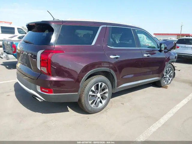 KM8R2DHE6LU027589 — 2020 Hyundai Palisade SEL, фото 4 с аукциона IAAI 13.10.2026, Передняя часть справа