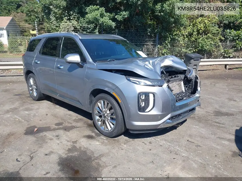 KM8R54HE2LU035826 — 2020 Hyundai Palisade, фото 2 с аукциона IAAI, Передняя часть