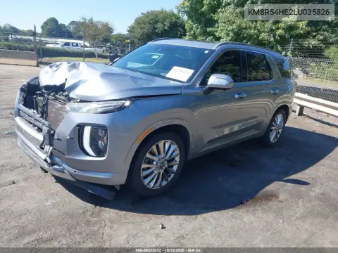 KM8R54HE2LU035826 — 2020 Hyundai Palisade, фото 3 с аукциона IAAI, Передняя часть