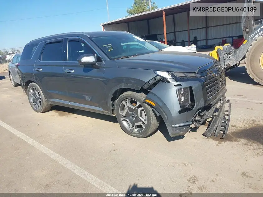 2023 Hyundai Palisade Limited VIN KM8R5DGE0PU640189 фото 1
