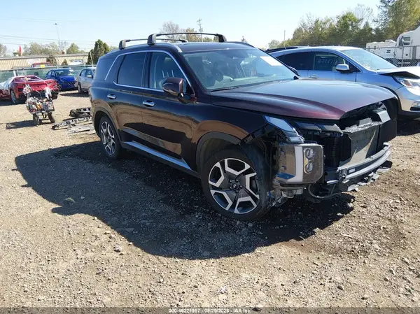 KM8R4DGEXRU765741 — 2024 Hyundai Palisade, Передняя часть слева (Left Front), фото до ремонта