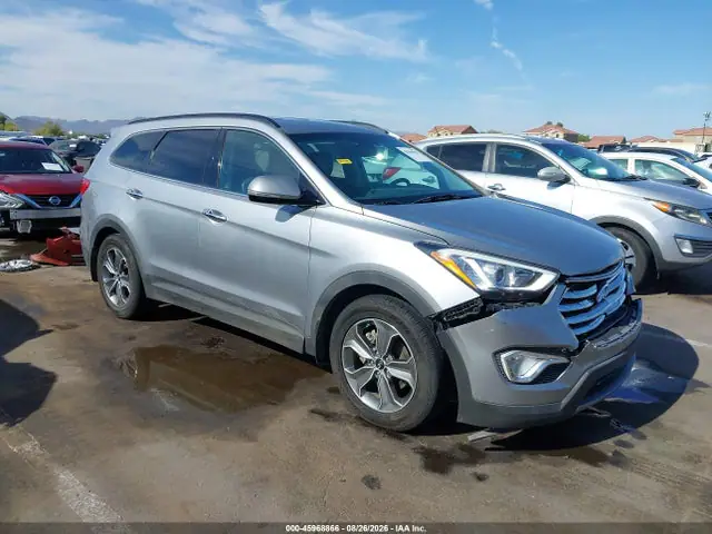 KM8SN4HF7EU058225 — 2014 Hyundai Santa Fe GLS, Передняя часть (Front End), фото до ремонта