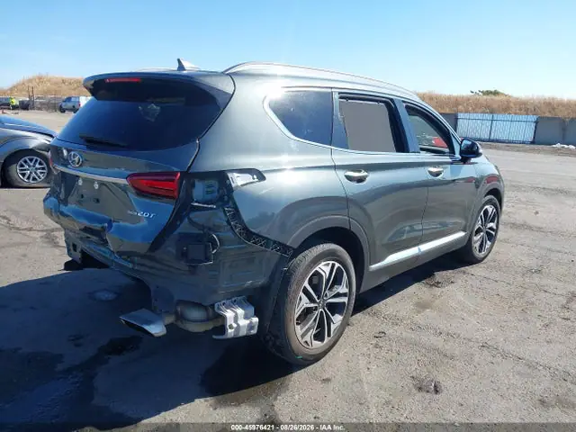 5NMS5CAA5KH078229 — 2019 Hyundai Santa Fe Limited 2.0T, фото 4 с аукциона IAAI 30.09.2026, Задняя часть
