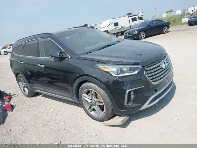 KM8SNDHF6HU182295 — 2017 Hyundai Santa Fe SE/Limited, Задняя часть (Rear), фото до ремонта