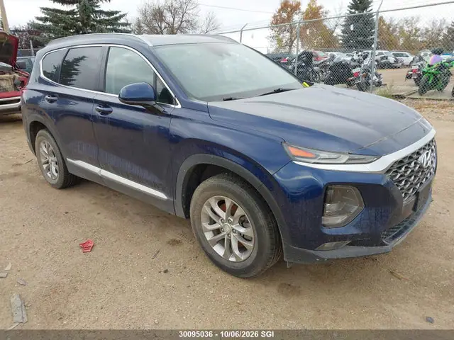 5NMS2CAD1KH103520 Hyundai Santa Fe SE 2019 — повреждение Левый бок, фото до ремонта