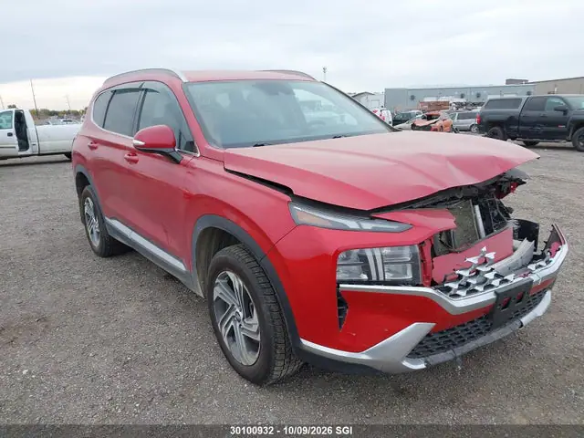 5NMS3DAJ5MH338207 — 2021 Hyundai Santa Fe SEL, Передняя часть (Front), фото до ремонта