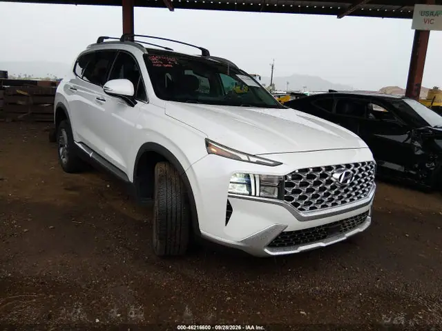 5NMS3DAJ0NH401604 — 2022 Hyundai Santa Fe SEL, Передняя часть слева (Left Front), фото до ремонта